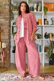 Nonni Gingam Napoleon Jacket Sangria